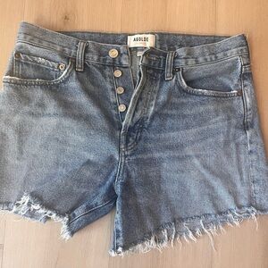 Agolde Medium Wash Denim Shorts